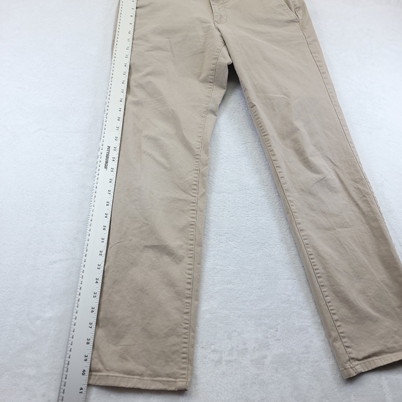 Bonobos Chino Pants Men's 32x32 Tan Flat Front Slash Pocket Cotton Casual - Picture 4 of 10